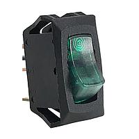 Carling Technologies LRA511-CB-B/012V Rocker Switches 1-pole, OFF - None - ON, 10A 30VDC not HP rated, Illuminated Clear Blue Rocker Switch with .250 Tab (Q.C.)