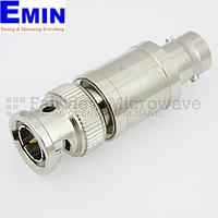 Fairview SA03B75-06  6 dB Fixed Attenuator 75 Ohm BNC Male To 75 Ohm BNC Female Up To 3 GHz Rated To 2 Watts With Brass Nickel Body