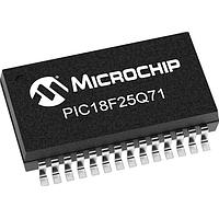 Microchip Technology PIC18F25Q71-E/SS Microcontrollers 32KB Flash, 2KB RAM, 2x OPA, 12-bit differential ADCC with context, 8/10-bit DAC