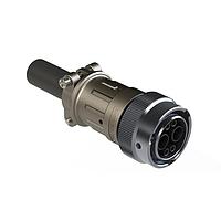 Amphenol SINE Systems AHDM06-18-06SN-C030-059 Connectors Plug Kit, shell size 18, 2 positions, socket, normal seal, wide thread, cable clamp backshell