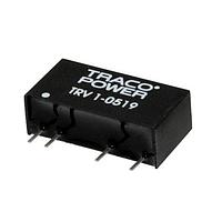 TRACO Power TRV 1-0513 Isolated Product Type: DC/DC; Package Style: SIP; Output Power (W): 1; Input Voltage: 5 VDC +/-10%; Output 1 (Vdc): 12; Output 2 (Vdc): N/A; Output 3 (Vdc): N/A