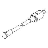 BIVAR FLPV1.0-UG Flexible Light Pipes with LEDs Flexible Light Pipe Assembly, 1mm. Fiber Optic Core, Vertical, 4.2mm. Dia. Low Profile Lens, 1.0in. Length, 3mm LED, Ultra Green