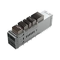 Amphenol Commercial Products UE36C2621106A3A Cage 1x2 QSFP-DD cage assembly with 6.5mm height fin pin style heat sink and single light pipe per port