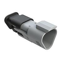 Amphenol SINE Systems AT04-3P-SR01GRY 3-Way 3 WF Strain-Relief HSG Gray