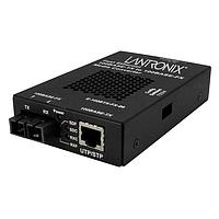 Lantronix E-100BTX-FX-06(SC)-EU Media Converters 100Base-TX RJ-45 to 100Base-FX, MM SC w/ -EU Power Supply