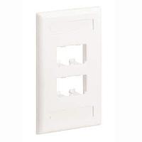 Panduit CFPL4WHY Wire Ducting & Raceways Faceplate 4 Port Single Gang Classic
