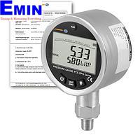 PCE DPG 6-ICA Pressure Gauge (0~87 psi, 0~6 bar; ISO Calibration Certificate)
