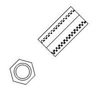 Eagle Plastic Devices 561-L4.75 Hex SPCR HEX 4-40X.75