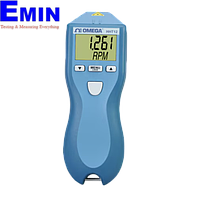 OMEGA HHT12 Handheld Noncontact Optical Tachometer (5 to 99,999 rpm, with 300 mm of reflective tape)