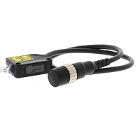 OMRON E3Z-LR61 Compact Laser Photoelectric Sensor with Built-in Amplifier (Retro-reflective, 15000 mm, PNP, M12)