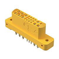 Amphenol Positronic GFSH109F93H Connectors Mixed Density Power Connector,10 size 16 and 9 size 22 contacts,Socket (Female),Press-Fit