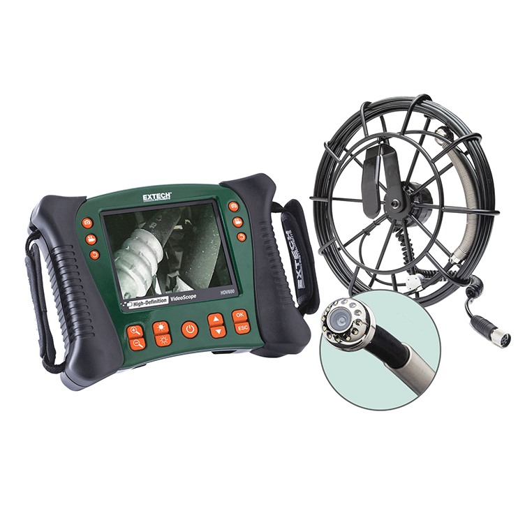 Industrial inspection camera and borescope service support