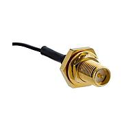 Amphenol LTW RF5C-53A1030-MHF801 RF Cable Assemblies RF, SMA Type, Metal, Female Connector, Male Contact, Circular, Screw Thread, Crimp, Receptacle With Cable/Wire, Length 100mm, Front Fasten, IP68