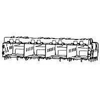 AMP Connectors - TE Connectivity 2007422-1 Accessories SFP+ 1x4 Cage and Light Pipe Assembly