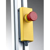 RAFI 1.22.114.392/0200 Industrial Switches E-Box M12 m Not-Halt yellow, 8-pin