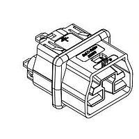 Anderson Power Products 2006G3-BK Receptacles ULTRA SHT RCPT W/CNT 1.0MM PANEL BULK