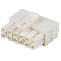 Molex 206461-1001 Receptacle Housing Micro-Fit+ Versa Color Rec Housing Dual Row 10 Ckts GloWire Nat