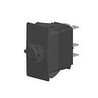 Carling Technologies V1D1160B-00000-000 Contura Sealed Rocker Switch 1-pole, ON - None - OFF, 20A 12VDC not HP rated, Illuminated V-Series Switch Only, .250 Tab (Q.C.), 8 Terminal base and No Actuator