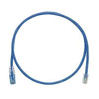 Panduit UTPKCH2MBU Cat 5e Keyed Copper Patch Cord, Cat 5e, Blue UT