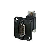 NEUTRIK NADB9MF-B D-Sub Adapters & Gender Changers DSUB9 M/F D SHELL BK FEEDTHROUGH