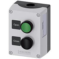 SIEMENS 3SU18020AQ002AB1 Pushbutton Enclosure plastic. 2 control points