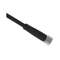 Banner Engineering PKG5M-9 Sensor Cables / Actuator Cables Cordset: Single Ended M8; 5-pin Straight Female; 9 m (29.53 ft) 5x26 Black PVC Jacket; Nickel-Plated Brass Coupling Nut