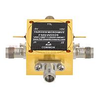 FairviewMicrowave FMSW2026, 1.85mm SPDT PIN Diode Switch Absorptive(50 Ohm, 100MHz - 67 GHz, +27 dBm, 1.85mm Female)