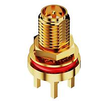 GCT (Global Connector Technology) RFPC-SMA17-FN-A Connectors RPSMA PCB Mt STR BHJck wO-Ring. 6GHz. IP67/68.