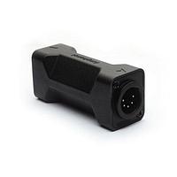 Amphenol Audio AC5M5MDW Adapters 5 Pole XLR Male Blank D Shell In-line Adapter Pre-wired Black