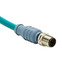 Panduit ICD15T2NTL5M Cat 5e IndustrialNet Cordset - M12 Male D-code,