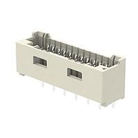 Molex 503159-1310 Receptacle 1.50mm Pitch, CLIK-Mate PCB Receptacle, Single Row, Through Hole, Vertical, Tin Plating, Positive Lock, without Peg, 13 Circuits, Natural