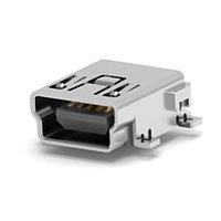 AMP Connectors - TE Connectivity 2-1734035-2 Mini USB Type B Connectors MINI USB,R/A,SMT MATTE TIN,W/O MYLAR