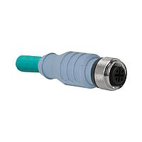 Panduit ICD35T2NTL5M Cat 5e IndustrialNet Cordset - M12 Female D-cod