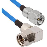 Amphenol SV Microwave MS292-085-MRSMA-060 RF Cable Assemblies 2.92mm STR M to SMA R/A M 6"Cable