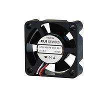Same Sky (formerly CUI Devices) CFM-3010B-080-267-22 Axial dc axial fan 30 mm square 10 mm 4.5 5.5 Vdc 0.85 W 8000 RPM 2.52 CFM AR TSPWM