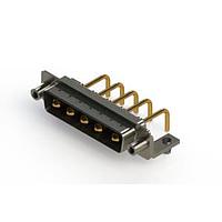 EDAC 629-5W5-250-1T5 Mixed Contact D-Sub Connectors Right-angle Power Combo D-Sub Connector