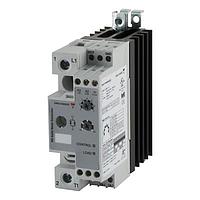 Carlo Gavazzi RGC1P23V42EDT Solid State Relays 1-pole DIN-rail mount SCR, Proportional control, Operating voltage (Ue): 85 - 265 Vac (800 Vp), Rated current (Ie): 43 Aac, Input: 0 -10 / 0 - 5 / 1 - 5 Vdc, External supply: 24 Vdc/Vac, Built-in overvoltage protection, Tamper proof cover