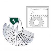 Insize 4860-145 Gear Tooth Pitch Gages (0.35-4.5mm)
