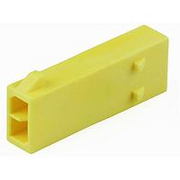 Molex 215922-0241 Plug Housing Micro-Fit+ Versa Color Plug Housing Dual Row 2 Ckts Free Hanging GloWire Ylw
