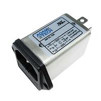 Adam Tech PLF-11B2-3A-Q-R5 Filtered Power Entry Modules Filtered Power Entry Module, Medical Grade, 115/250VAC 3A, dual fuse inlet, flange mount