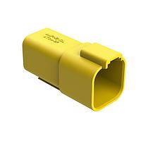 Amphenol SINE Systems AT04-6P-YEL Connectors A SERIES-AT-CONNECTORS