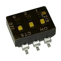 CTS Electronic Components 219-3LPSTR DIP Switches 3 switch sections SPST
