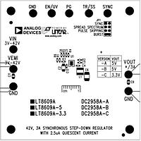 Analog Devices DC2958A-C Voltage Regulator - Switching Regulator LT8609A/09A-5/09A-3.3 Demo Board