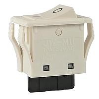 NKK Switches JWM11RB2B/UCV Rocker Switches SPST TV5 RATED IVORY CAP&BODY VERT "O -"