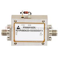 Fairview FMAM1026 2.2 dB NF Low Noise Amplifier Operating From 8 GHz to 12 GHz with 28 dB Gain, 13 dBm Psat and SMA