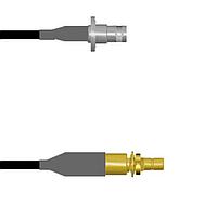 Amphenol Custom Cable Q-0803Q0008006i RF Cable Assemblies BNC-SJB/SMB-SJB RG58 6I