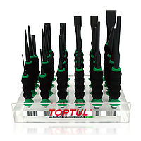 TOPTUL GAAY0010 Soft Grip Chisel & Punch Shelf Set (24 pcs)