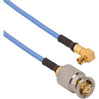 Amphenol SV Microwave FQSMP-047-FSSMPM-120 RF Cable Assemblies SMP F QB to SMPMStraight F 12"Cable