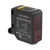 Banner Engineering Q5XKILAF3000-Q8 Photoelectric Sensors Q5X Series: Laser Adjustable Field; Range: 3000 mm; Input 12-30 V dc; Analog: 4-20 mA Discrete: PNP/NPN with IO-Link; 5-pin M12 Integral QD