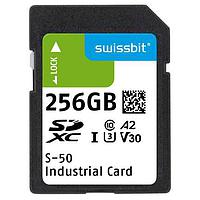 Swissbit SFSD256GL2AM1TO-I-8H-221-STD SD Cards Industrial SD Card, S-50, 256 GB, 3D TLC Flash, -40C to +85C